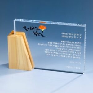 가로형 우드크리스탈 상패 K2026) 111-2 가로형 우드크리스탈 상패 K2026) 111-2